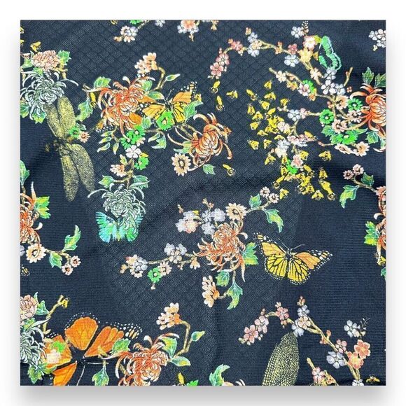 We Are HAH Make it A Double Robe Womens Size Medium M Butterflies BS Noir - Picture 8 of 9